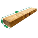 Pack de 98 mini traverses de bois traitées UC3 | L: 1,2 m – Image 2